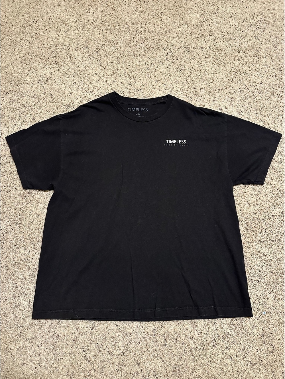Timeless Black Graphic T-Shirt Size 2X Made in USA